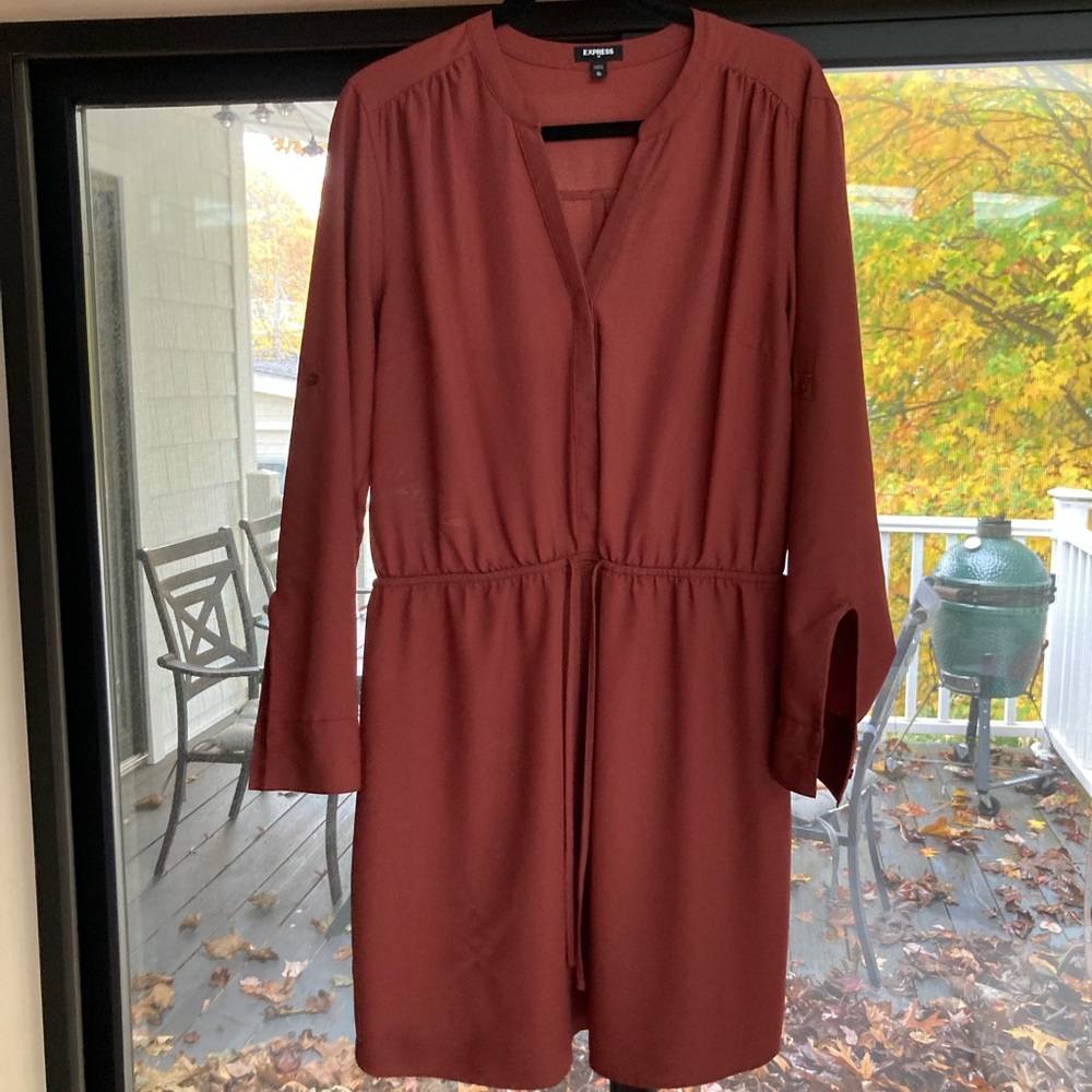 Express Portofino Dress in Rust/Pumpkin, XL